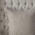 thumbnail image 3 of Ergode Queen 8 Piece Jacquard Comforter Set - Oversized & Overfilled - Ivory, Taupe, Gold, Silver - Symmetric Diamond Design - Heavyweight Insert - Hypoallergenic Polyester - Machine Washable, 3 of 5