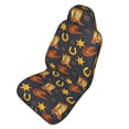 thumbnail image 2 of JUNZAN Wild West Golden Horseshoe Pattern Seat Covers,Universal Fit Sedans,Cars,Vans,SUV,Truck, 2 of 6