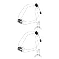 thumbnail image 3 of Soidarity 1 Juego de Mini faros delanteros portátiles ajustables, linternas Led alimentadas por batería, accesorios de pesca al aire libre, Blanco 2piezas, 3 of 6