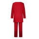 thumbnail image 4 of Puntoco Mujeres Casual Tallas Grandes Trajes de 2 Piezas Manga Larga Tops Sueltos Flaco Cuello Redondo Pantalones Largos Conjuntos Chándales Puntoco Puntoco-3171, 4 of 7