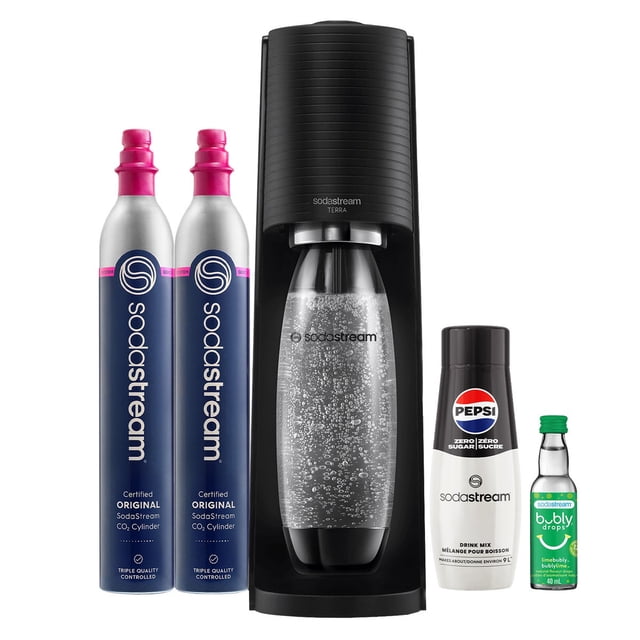 SodaStream Machine à Eau Pétillante Terra Noire