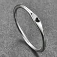 thumbnail image 2 of 925 Sterling Silver Simple Carve Heart Wedding Band Stackable Promise Ring for Her Size 5-10, 2 of 4