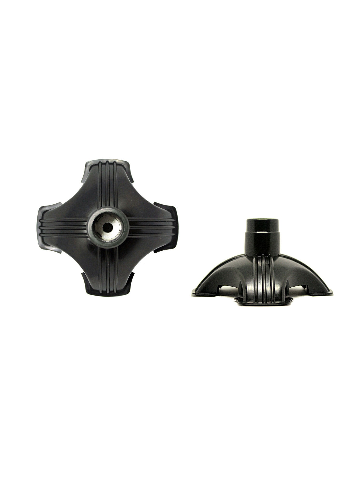 Essential Medical Quad Cane Tips – 1/2 Inch, Skid-Resistant Rubber – Pack Of 4 (T50012BL)