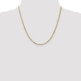 thumbnail image 4 of 14K Yellow Gold Curb Chain Styles Necklace 20 inch 3 mm Open Concave with Lobster Clasp, 4 of 4