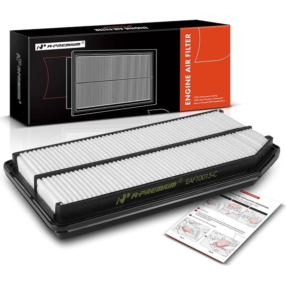 A-Premium Front Engine Air Filter Compatible with Honda Ridgeline 2006-2014, Replace# 17220RJEA00