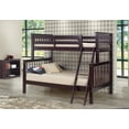 thumbnail image 2 of Camaflexi Santa Fe Mission Tall Bunk Bed with Angled Ladder, Twin over Full, Cappuccino, 2 of 3