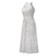 thumbnail image 2 of Maxi Vestido Con Cinturón, Una Línea De Vestido Largo De Tela Suave Sin Mangas Con Cuello Halter Para Mujer Para Fiesta ANGGREK Otros, 2 of 6