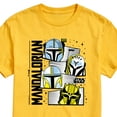 thumbnail image 3 of Star Wars - The Mandalorian Mando Helmet Grid - Men's Short Sleeve Graphic T-Shirt, 3 of 5