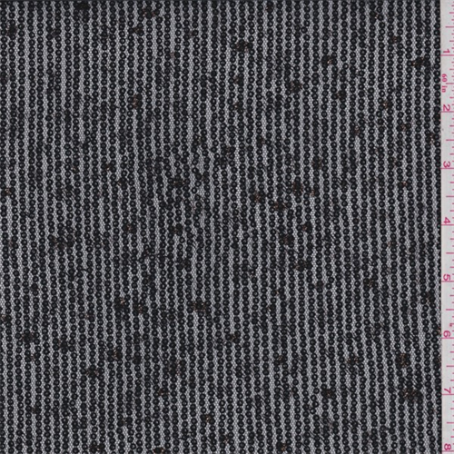 Jet Black Sequin Mesh, Fabric By the Yard