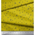 thumbnail image 3 of Soimoi Yellow Cotton Poplin Fabric Web & Spider Insect Printed Craft Fabric by the Yard 56 Inch Wide, 3 of 3