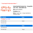 thumbnail image 2 of Intake Manifold Gasket Set - Compatible with 1998 - 2000 BMW 528i 1999, 2 of 2