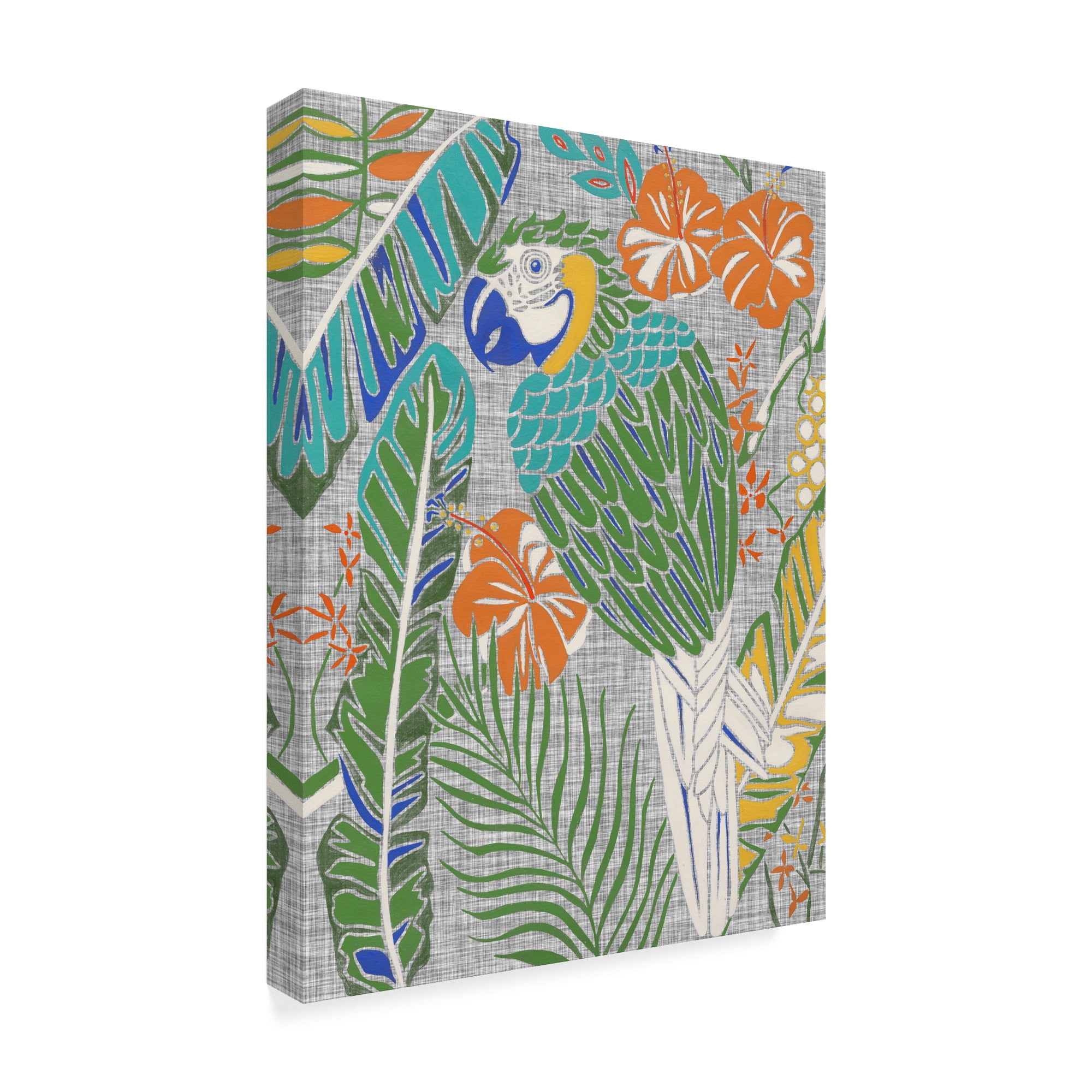 Trademark Fine Art 'Tropical Macaw' Canvas Art by Chariklia Zarris