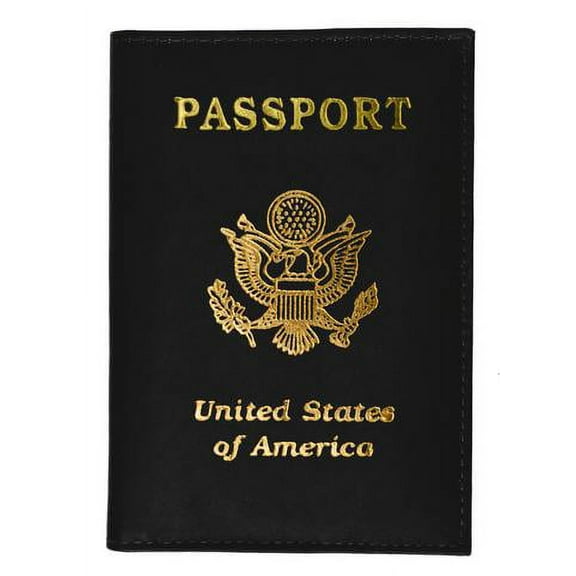 Genuine Leather USA imprinted Passport wallet and Credit Card holder