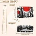 thumbnail image 4 of FORMRS Women Crossbody Purse with Chain Strap Vegan Leather Shoulder Handbag, Black Streets, 4 of 7