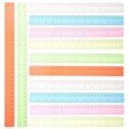 thumbnail image 1 of 12 Pcs Règles en Plastique Colorées Mesure des Règles Étudiants Règles Portables Règles Droites, 1 of 8