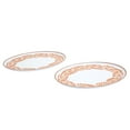 thumbnail image 2 of INFUSE 2 Piece Lebrillo Pattern Melamine Serving Platters Trays Set for Outdoor Parties Entertaining, Orange, 2 of 5