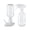 Clear, variant on 2 Pack 360° Spray Bottles, 16 oz Plastic Small Containers with Adjustable Spray Nozzles, Spray Bottles for Hair, Cleaning Solutions, BBQ and Plants Clear