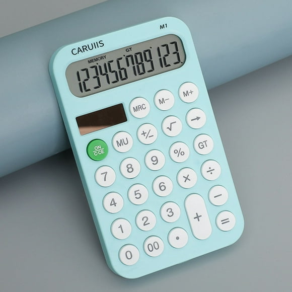 Mini calculadora TingXianX, pequeña y práctica, de 12 dígitos, con funciones estándar, ideal para el hogar, la escuela y la oficina.