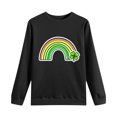 thumbnail image 6 of NuoCaiYun Sweatshirts Women's St. Patrick's Day Printed Long Sleeved Round Neck Fashionable Casual Hooded Winter Tops, 6 of 6