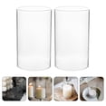 thumbnail image 3 of MOVTOTOP Abat-Jour en Verre Transparent pour Bougie Protection Durable et Fiable 2 Pcs, 3 of 7