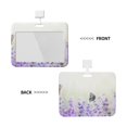thumbnail image 2 of Naloa Lavender and Butterfly Card Badge Holder Work Badge Sleeve for Office, School, Factory, ID Credit Cards, Driver Licenses and Passes, 2 of 7