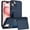 Blue, variant on ELEHOLD Case for iPhone 14 Plus, Shockproof Heavy Duty Wallet Case with Hidden Card Holder for Women & Men,Red