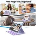 thumbnail image 4 of Fintie 360 Degree Rotating Case for Samsung Galaxy Tab A11+ Plus 11 Inch 2025/ A9+ Plus 2023, Swiveling Protective Stand Clear Back Cover, Auto Wake/Sleep, Lilac Marble, 4 of 10