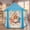 Blue, variant on Wilwolfer Princess Castle Kids Indoor Play Tent, Pink Hexagon Fabric Playhouse with Star Lights, Large with Carrying Bag KP-GZ-001-W