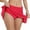 Z2-Red, variant on TTUHYWXI High Waisted Swim Skirt Ruched Ruffle Swimsuit Skorts Side Slit Bathing Suit Bikini Bottoms (Dark Blue, XXL)
