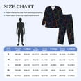 thumbnail image 4 of Susaid Colorful Balloons Print Men's Long Sleeve Pajama Set, Two-Piece Button-Down Loungewear PJs Set, Comfortable Sleepwear for Relaxation-X-Large, 4 of 7