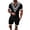 Black, variant on Vedolay Mens' Short Sets 2023 Summer Short Sleeve Shirt and Shorts Set,Black XL