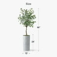 thumbnail image 4 of Artificial Tree in Modern Geometric Pattern Planter, Fake Eucalyptus Silk Tree for Indoor and Outdoor Home Decoration - 66" Overall Tall (Plant Pot Plus Tree), 4 of 4