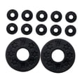 thumbnail image 4 of Masteelf  12 Pcs Small Silicone Gaskets for Guitar Strap Buckles Black, 4 of 8