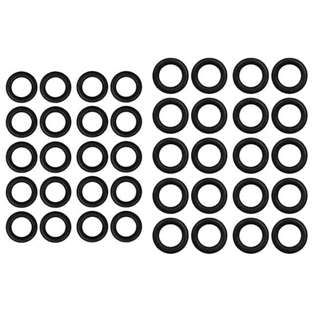 KAKOWELY 40PCS Shape Machine Repair Sealing Ring Universal Sealing Rubber Ring Black,0.67"X0.67"X0.12"