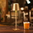 thumbnail image 5 of Home Accents 14.8 inch LED Cordless Metal Table Lamp, Rechargeable 3 Color Stepless Dimming, Gold, 5 of 5