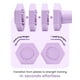 thumbnail image 3 of Juego de mancuernas ajustables 4 en 1 Fragraim de 10 libras, color morado, 3 of 6