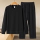 thumbnail image 1 of Ceisia Gift Men's Warm Soft Casual Long Sleeve Round Neck Lounge Homewear Two Piece Outfit Set, 1 of 5
