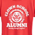 thumbnail image 2 of Instant Message - Clown School Alum - Women's Short Sleeve Graphic T-Shirt, 2 of 6