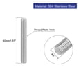 thumbnail image 2 of Uxcell 8Pack M6 x 40mm 1mm Pitch 304 Stainless Steel Fully Threaded Rod Bar Studs, 2 of 6