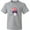 AC-Heather Grey, variant on Inktastic 4th of July Patriot Shark Youth T-Shirt