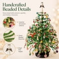 thumbnail image 4 of DIY Beaded Christmas Tree Kit with Angel Topper, Handmade Holiday Decor Craft Set for Adults Kids Mantel Shelf Display, 4 of 7