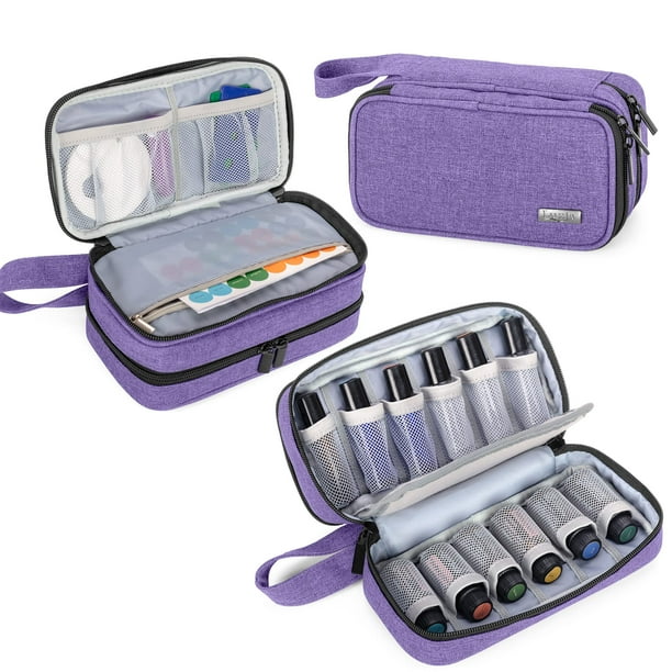 Estuche de transporte para aceites esenciales LUXJA con capacidad para 12 botellas (5-15 ml)
