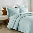 thumbnail image 3 of MarCielo 3-Piece Elegantly Embroidered 100% Cotton Oversized Quilt Bedspread Set TM, 3 of 6