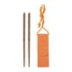 thumbnail image 2 of Palillos de viaje de 200 mm con bolsa, reutilizables, chinos, de acero inoxidable, de madera, portátiles, aptos para lavavajillas. Madera completa, 2 of 9