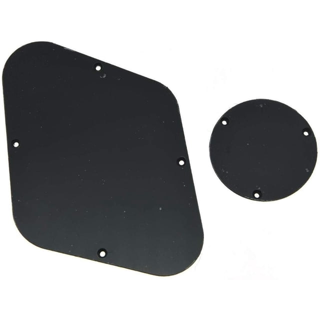 Dopro - Placa de control trasera para Epi Les Paul (1 capa), negro sólido