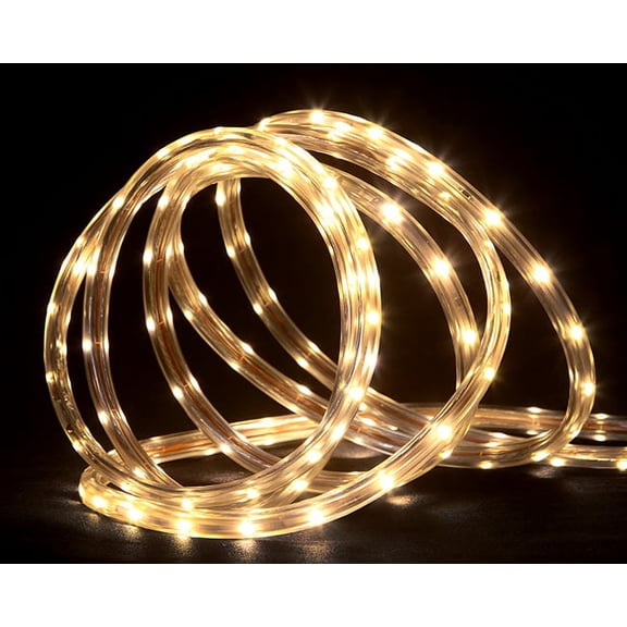 Northlight LED Outdoor Commercial Grade Christmas Spool Rope Lights - Warm White - 288' Clear Wire