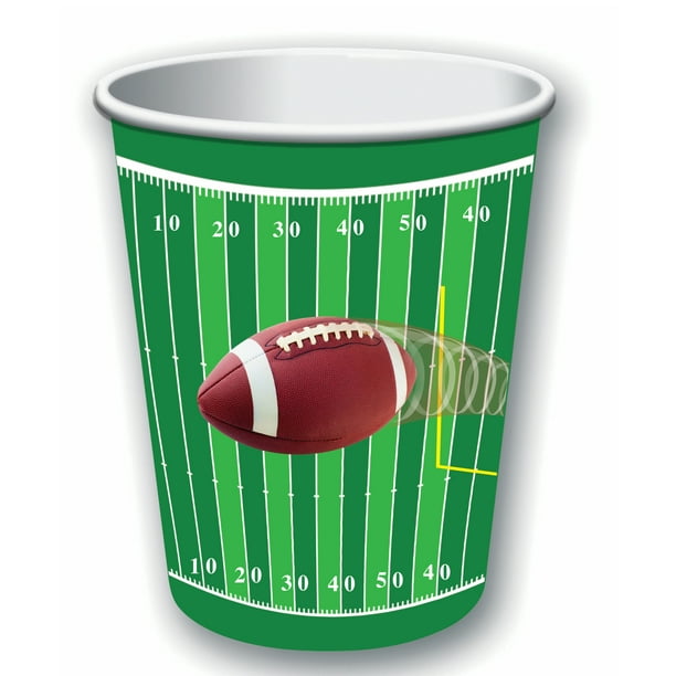 Football Party 9 oz Paper Cups, 24ct