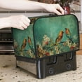 thumbnail image 7 of Kdxio Retro Birds Print Toaster Cover Bread Machine Cover Fits for Most Standard 2 Slice Toasters,Keep Toaster Free From Dust And Fingerprint Oven Dustproof Cover, 7 of 7