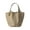 Grey, variant on Genuine Cow Leather Tote Bags for Women, Magnetic Closure Bucket Bag, Solid Color Casual Handbag 3260