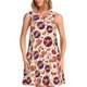 thumbnail image 1 of Balery rock music Skull record Vestidos de verano para mujer con estampado: vestido holgado sin mangas, vestido playero informal y cómodo para días calurosos., 1 of 7